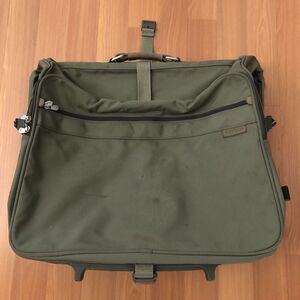 Briggs & Riley Baseline Deluxe 24” Wheeled Garment Bag Olive Ballistic Nylon